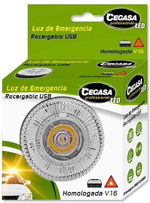 Baliza Luz de Emergencia Vehiculos Recargable Cegasa